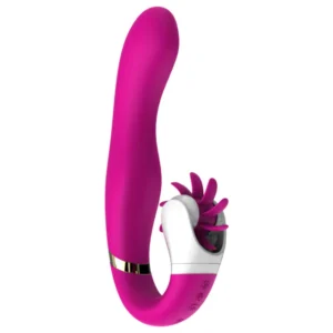 Vibromasseur Violet 10 vibrations + rotation sur clitoris