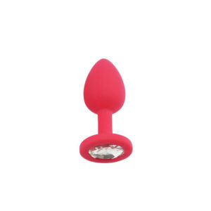 Rosebud / plug anal Rouge à diamant - Petit