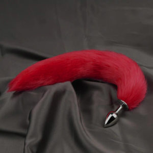 plug anal queue de renard Rouge