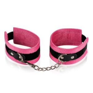 Menottes de poignets rose et noir