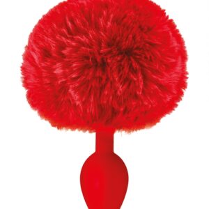 Plug queue de lapin - rouge