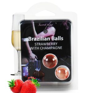 2 Brazilian Balls - fraise & champagne