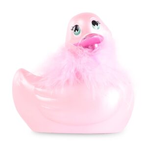 Mini canard vibrant Duckie Paris - rose