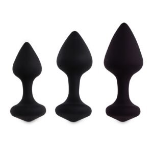 Coffret 3 plugs anal Bibi - noir