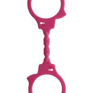Menottes silicone stretchy - rose