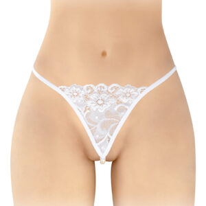 String avec perles Venusina - blanc