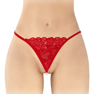 String avec perles Venusina - rouge