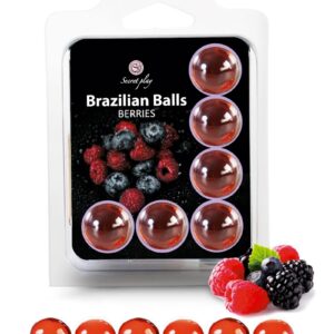 6 Brazilian Balls - baies rouges