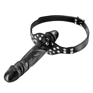 Bâillon double gode black - Fetish Tentation