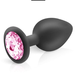 Plug bijou silicone noir L - Hidden Eden