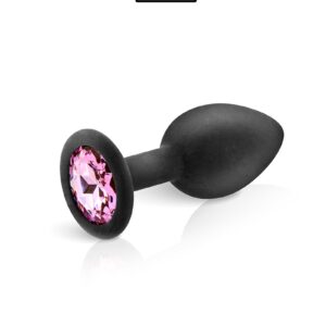 Plug bijou silicone noir S - Hidden Eden