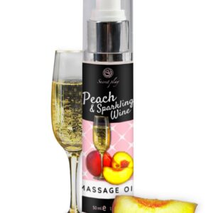 Huile de massage pêche et vin pétillant - Secret Play