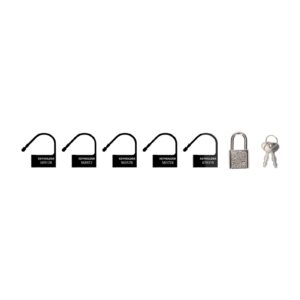 6 Cadenas  noir - Mancage
