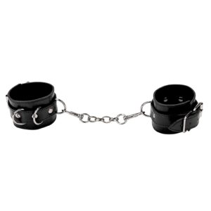 Menottes Premium en cuir noir - Ouch