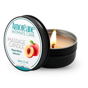 Bougie de massage pêche - Amoreane