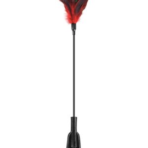 Tapette à plumes rouges et noires - Sweet caress
