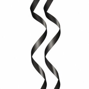 2 liens BDSM satin noir - Sweet Caress