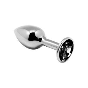 Plug métal bijou noir M - Alive