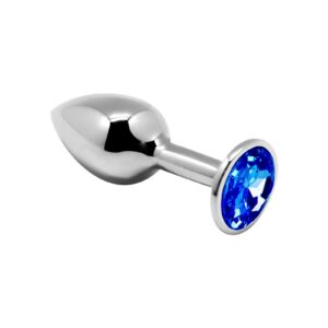 Plug métal bijou bleu M - Alive