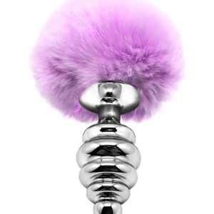 Plug métal Fluffy Twist M mauve - Alive