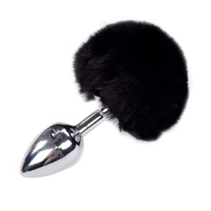 Plug métal Fluffy M noir - Alive