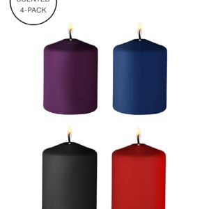 4 bougies SM parfums variés - Ouch!