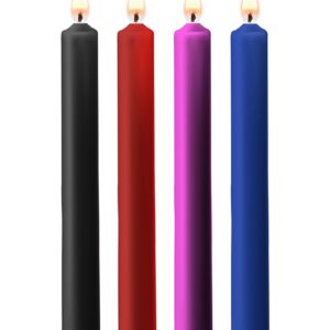 4 bougies SM colorées Large - Ouch!