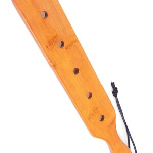 Paddle bambou 5 trous - Fetish Tentation