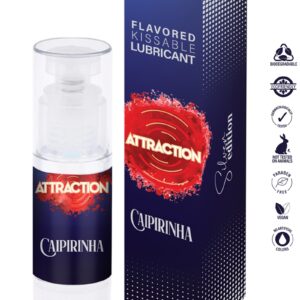 Lubrifiant embrassable parfum Caipirinha - Attraction