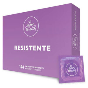 144 Préservatifs résistants Love Match