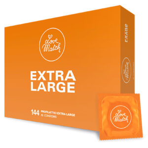 144 préservatifs extra-large Love Match