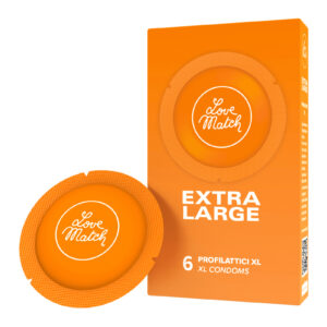 6 préservatifs extra-large Love Match