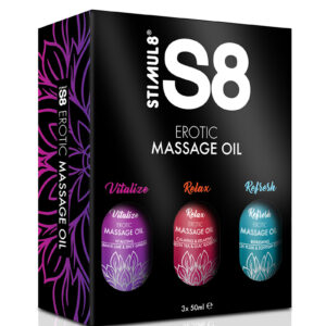 Coffret huiles de massage S8 3x50ml