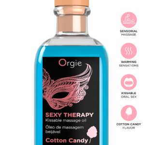 Huile de massage embrassable Sexy Therapy barbe à papa
