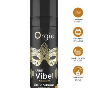 Gel d'excitation Dual Vibe Pina Colada Liquid Vibrator