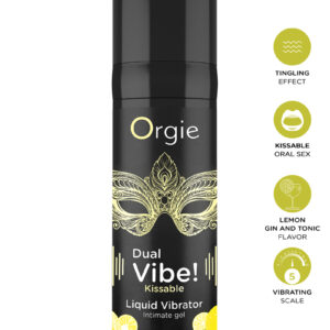 Gel d'excitation Dual Vibe Lemon Gin Tonic Liquid Vibrator