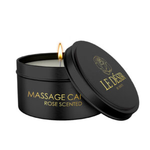 Bougie de massage érotique rose 100g - Le Désir