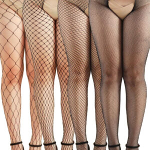 Pack 4 collants ouverts résille
