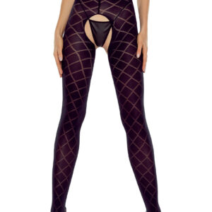 Collants ouverts TI025 40 deniers - noir