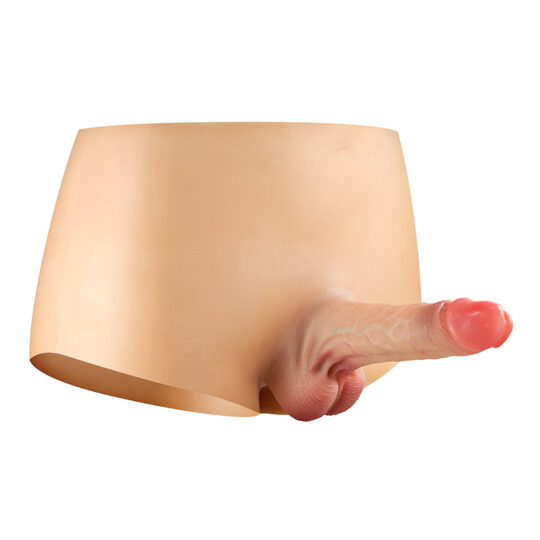Culotte avec gode réaliste plein