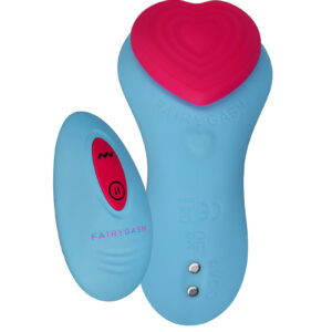 Stimulateur télécommandé de culotte HeartGem bleu - FairyGasm