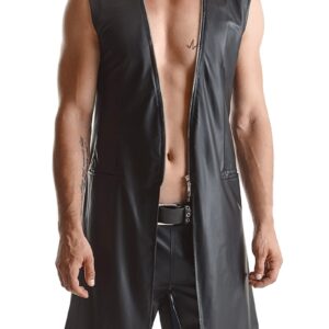 Veste longue sans manche wetlook Marco - Regnes