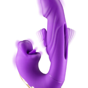 Vibromasseur rabbit 3-en-1 Kissy violet - Yoba