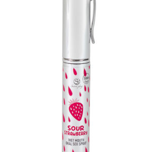 Spray sexe oral et bouche humide à la fraise acide
