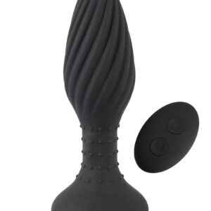 Plug anal vibrant et rotatif télécommandé - Anos